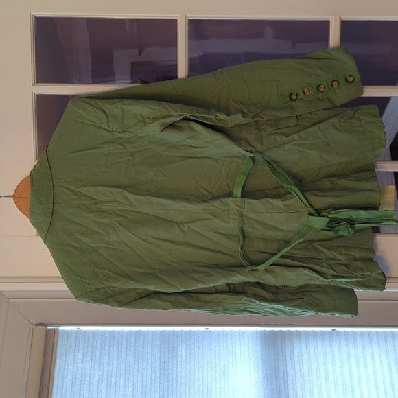 NWOT Free People Olivia blazer in green size small - Picture 2 of 8